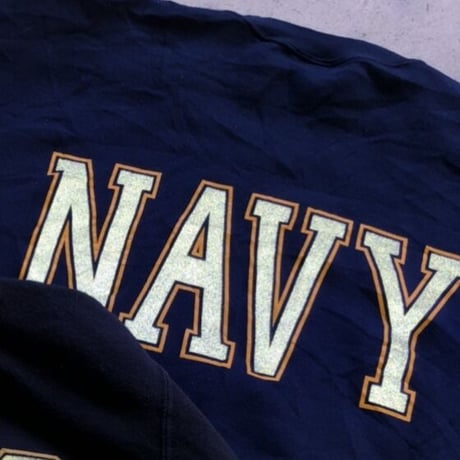 US.NAVY リフレクタープリントスウェット