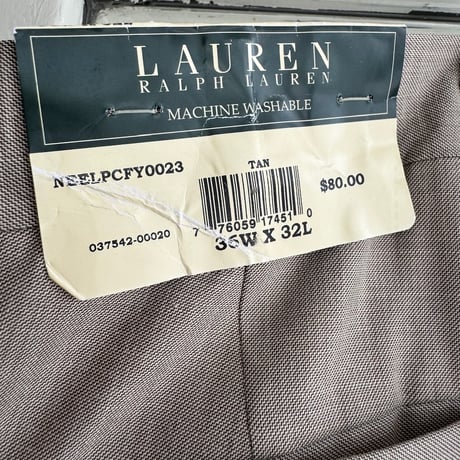 未使用Lauren スラックス W36×L32
