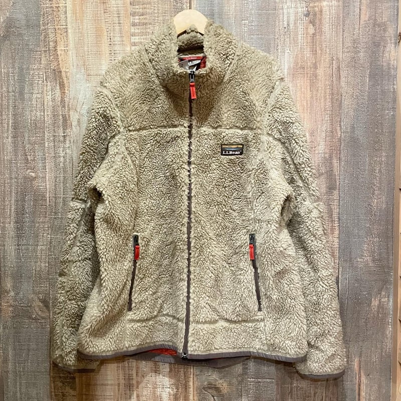 LLBean ジャケット　ボア　フリース LLBean ボアフリースジャケット クリーム/XLサイズ - メルカリ
