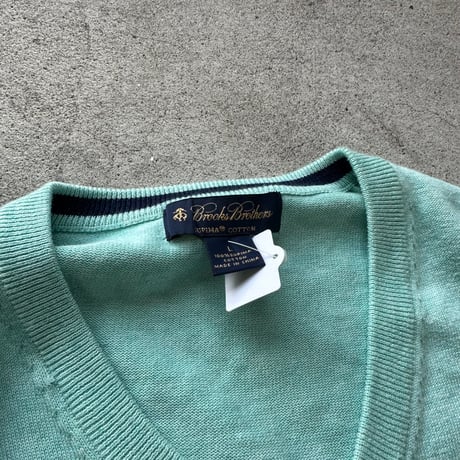Brooks BrothersＶネックコットンニット