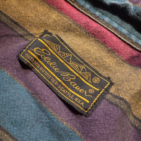 90年代 USA製 EDDIE BAUER ストライプシャツ
