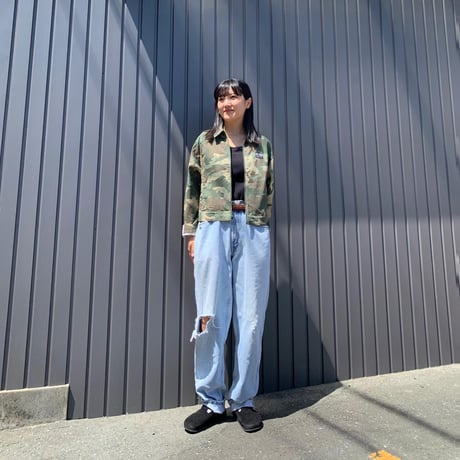 adidasカモフラショート丈ジャケット