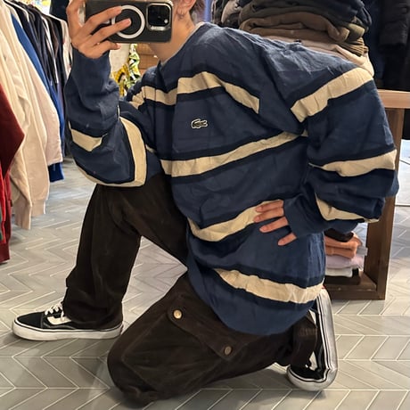 LACOSTE ボーダーニット