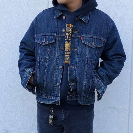 USA製Levi's71506-0316ブランケット付きデニムジャケット