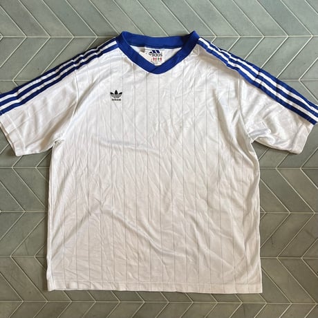 90s adidas ストライプ　袖ラインユニフォーム