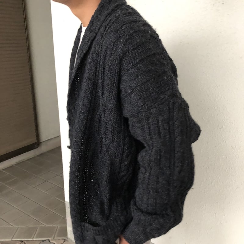 arancrafts フィッシャーマンショールカラーカーディガン | CUSTOM FEVER