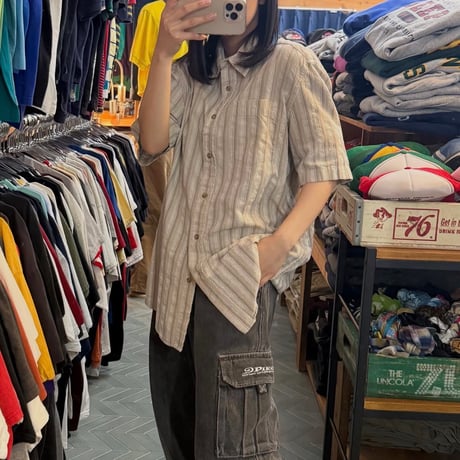 Eddie Bauer シアサッカーシャツ