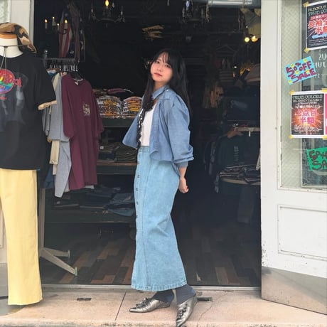 デニムロングスカート