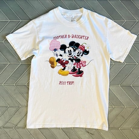 Hanes ミッキー　ミニー　プリントTシャツ