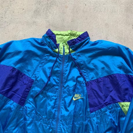 90s NIKE切り替えナイロンフルジップ