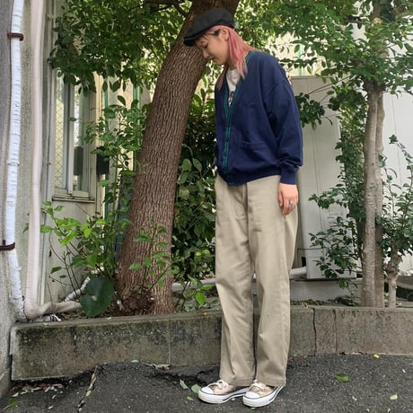 鹿の子編みラインカーディガン