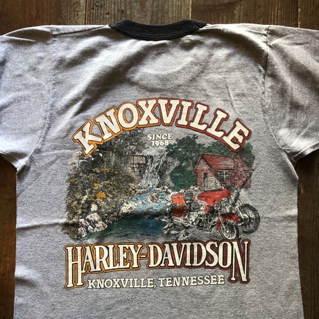 80's HARLEY DAVIDSON リンガーtシャツ
