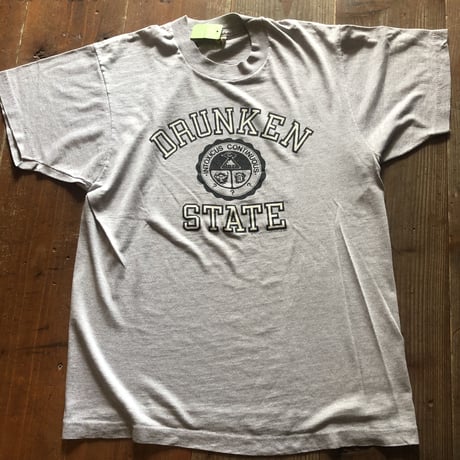 80s DRUNKEN STATE Tシャツ