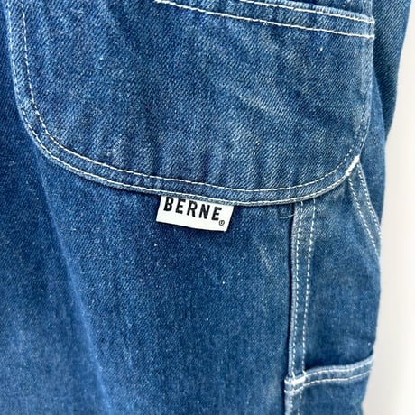 BERNE デニムオーバーオール