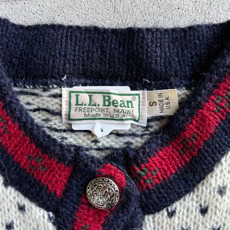 L.L.Bean ノルディック柄ニットカーディガン