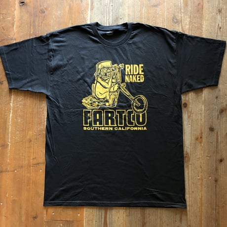 FARTCO プリントTシャツ  RIDE NAKED