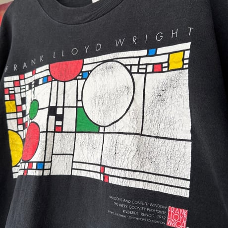 90's FRANK LLOYD WRIGHT プリントTシャツ XL