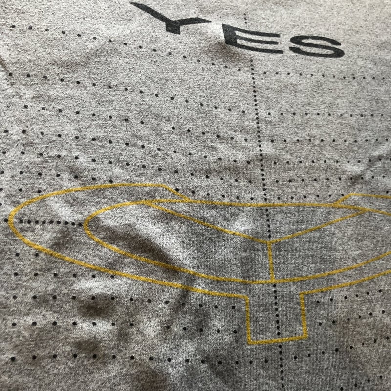 ’84年製!YES“ワールド·ツアー1984”BBシャツ(ラグラン)　グレー×白 fit=scale-down,w=1200