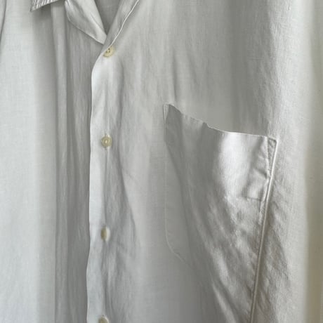 Ralph Laurenリネン半袖シャツ 白 L