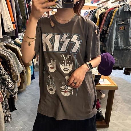 KISSダメージTシャツ
