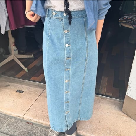デニムロングスカート