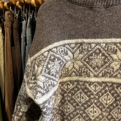 スコットランド製 L.L.Bean ノルディックニットセーター