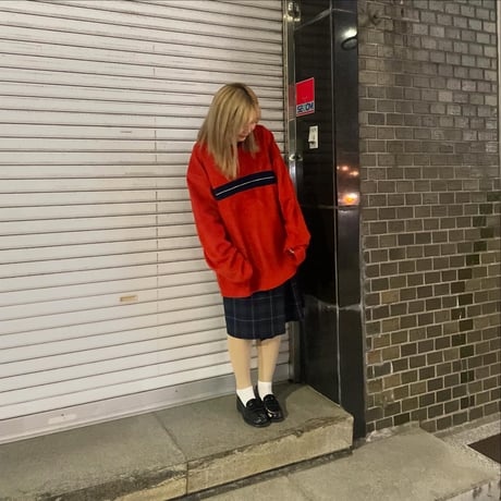 GAP Vネックフリースプルオーバー