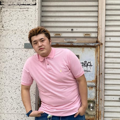 NAUTICA ボーダーポロシャツ