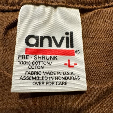 90's〜 anvil無地T  デッドストック