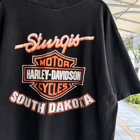 90's USA製 HARLEY DAVIDSON プリントTシャツ L