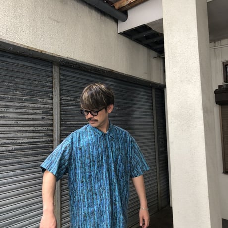 90's USA製 総柄シャツ