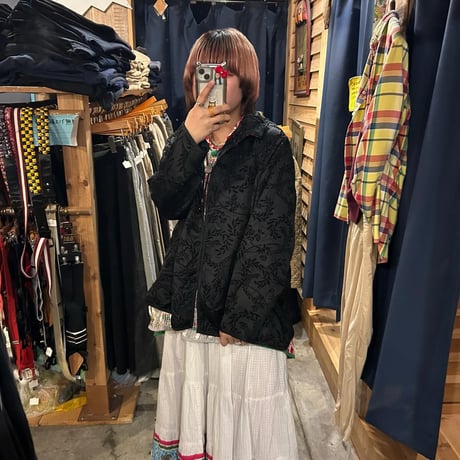 リバーシブル花柄ジャケット