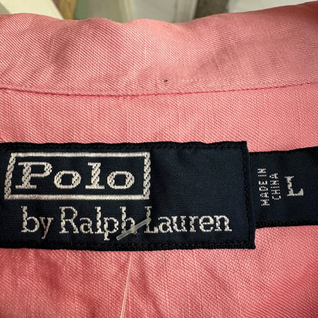 Ralph Lauren リネンシルク オープンカラーシャツ