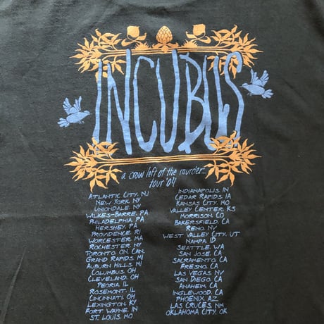 2004年 INCUBUS バンド　ツアーTシャツ