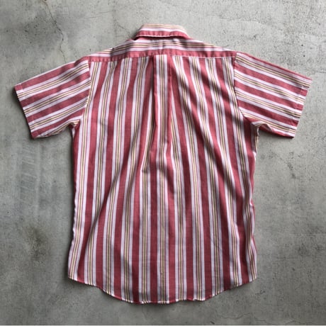 70's FRUIT OF THE LOOMストライプ半袖シャツ