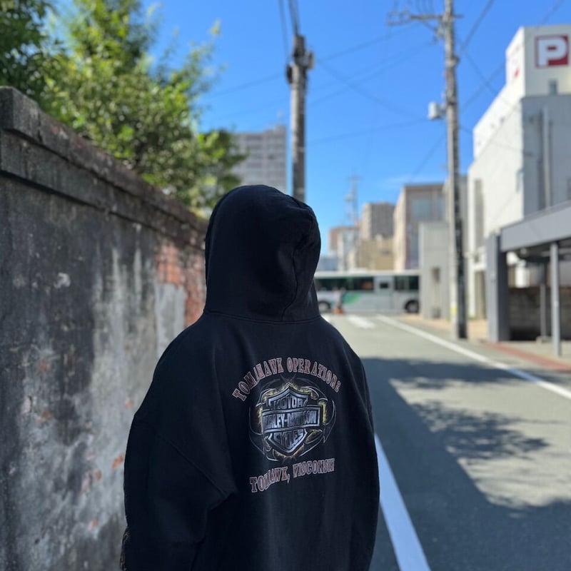 USA製HARLEY DAVIDSON ハーフジップフーディ 2X | CUSTOM FEVER