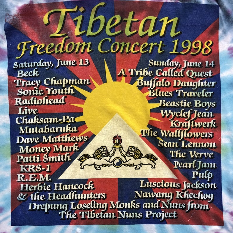 TIBETAN FREEDOM CONCERT 1998 タイダイT | CUSTOM FEVER