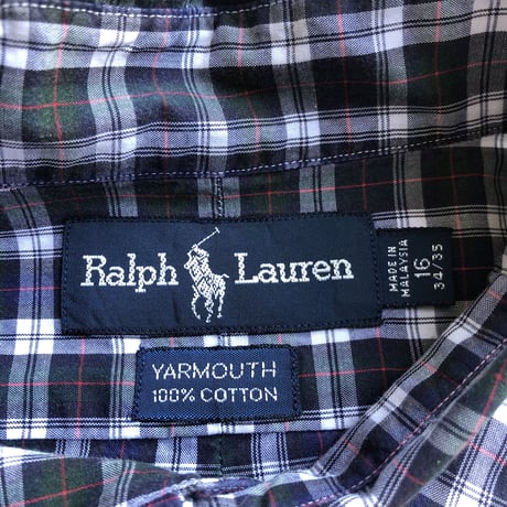 Ralph Lauren チェックシャツ  YARMOUTH