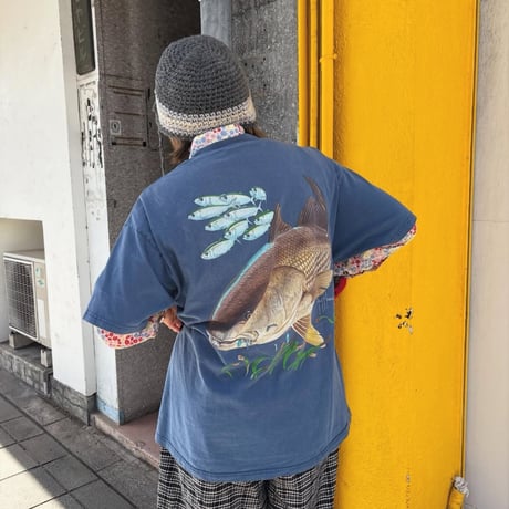 GUY HARVEY 両面プリント魚Tシャツ