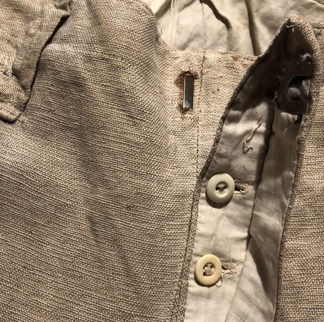 【robine】20s〜30s　アンティークリネンパンツ robine】20s〜30s アンティークリネンパンツ 30s antique linen
