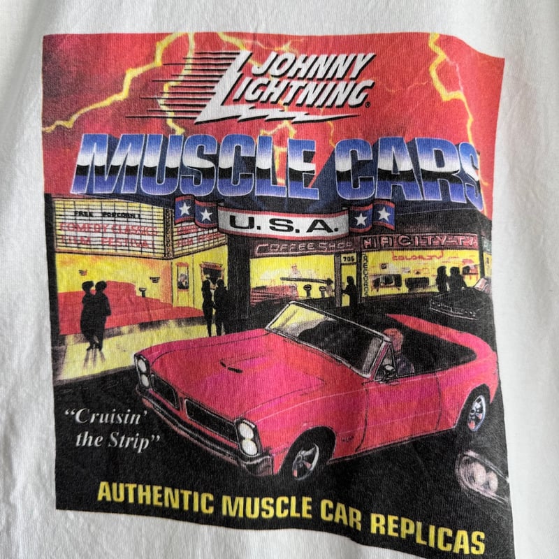90's USA製アメ車プリントTシャツ XL | CUSTOM FEVER