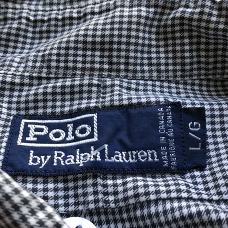 CANADA製 Ralph Lauren チェックシャツ L