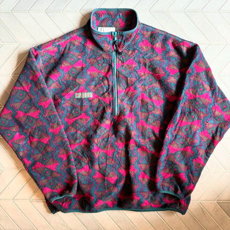 90s USA製 Columbia 総柄フリース