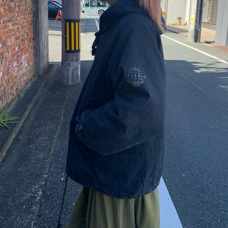 中綿編み上げプルオーバー