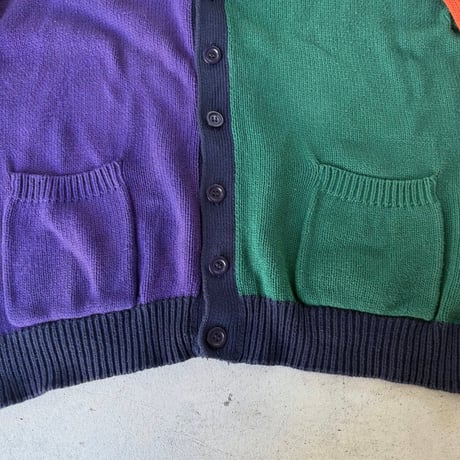 CASTAL BASIC マルチカラーニットカーディガン
