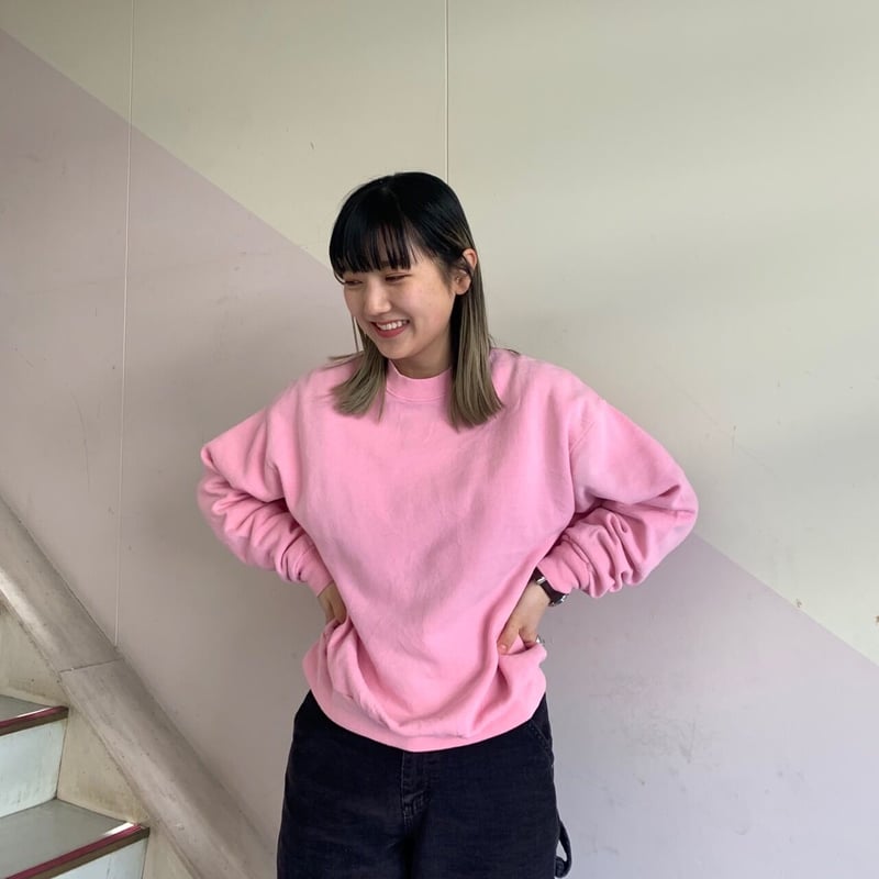 80's USA製 無地スウェット L ピンク | CUSTOM FEVER
