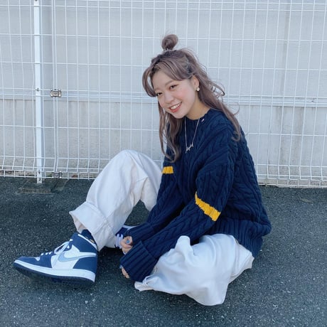 POLO JEANS CO.ケーブルコットンニット