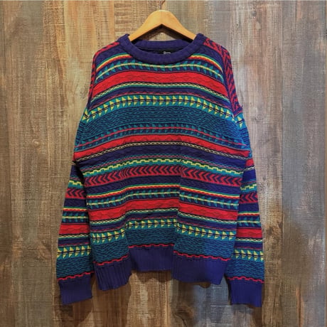 USA製 WOOLRICH 総柄ニットセーター