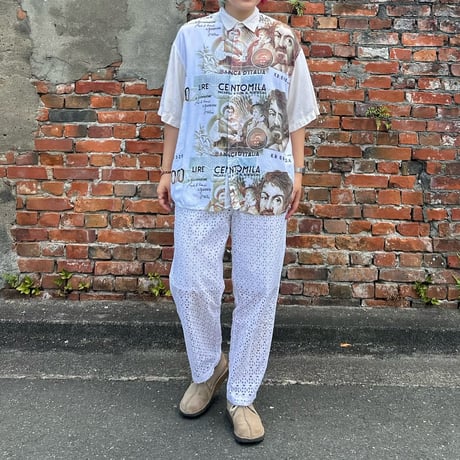 イタリア紙幣柄シャツ