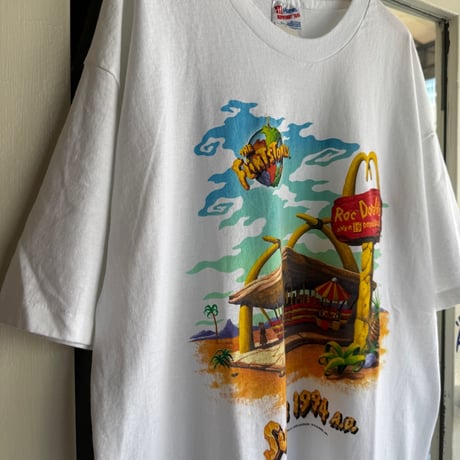 90's THE FLINTSTONES × McDonald’s Tシャツ XL